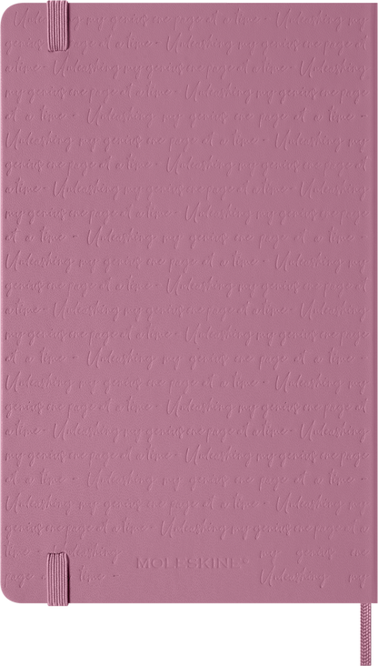 Cuaderno Clásico - Tapa dura con relieve - Large - Rosa Majestuoso - De rayas