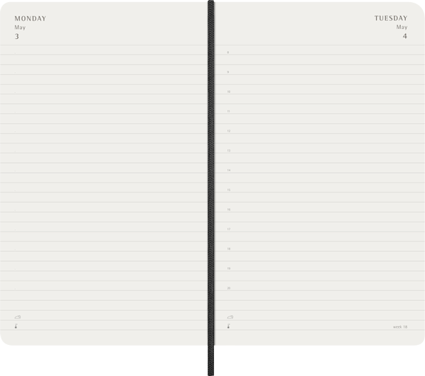 Agenda 2027 - Diaria - T. Blanda - Large - Negro