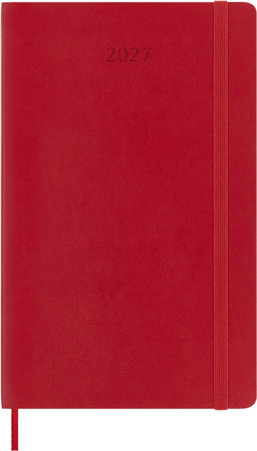 Agenda 2027 - Diaria - T. Blanda - Large - Rojo escarlata