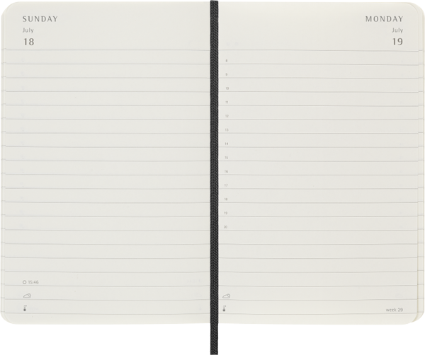 Agenda 2027 - Diaria - T. Blanda - Pocket - Negro