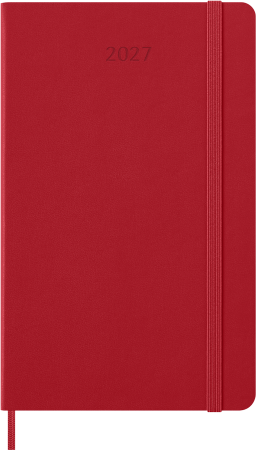 Agenda 2027 - Semanal - T. Dura - Large - Rojo escarlata