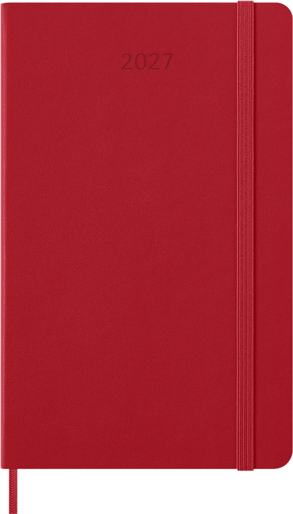 Agenda 2027 - Semanal - T. Dura - Large - Rojo escarlata