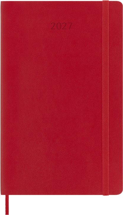 Agenda 2027 - Semanal - T. Blanda - Large - Rojo escarlata