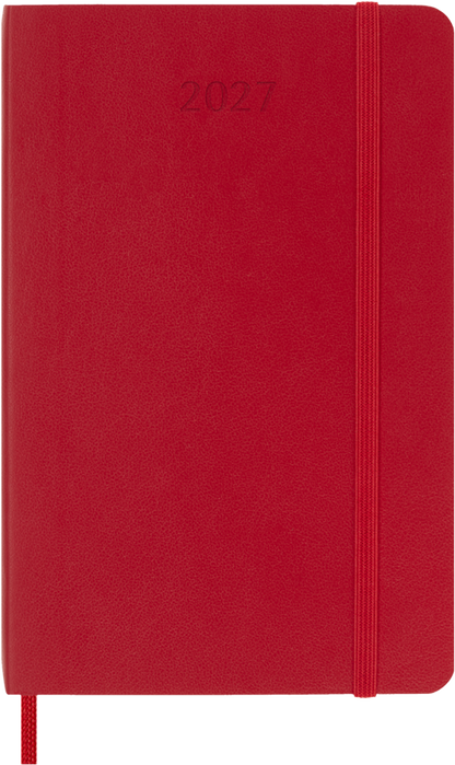 Agenda 2027 - Semanal - T. Blanda - Pocket - Rojo escarlata