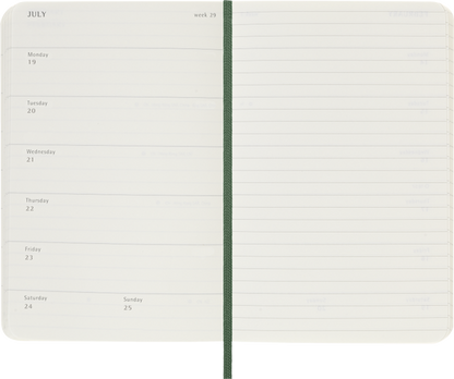 Agenda 2027 - Semanal - T. Blanda - Pocket - Verde mirto