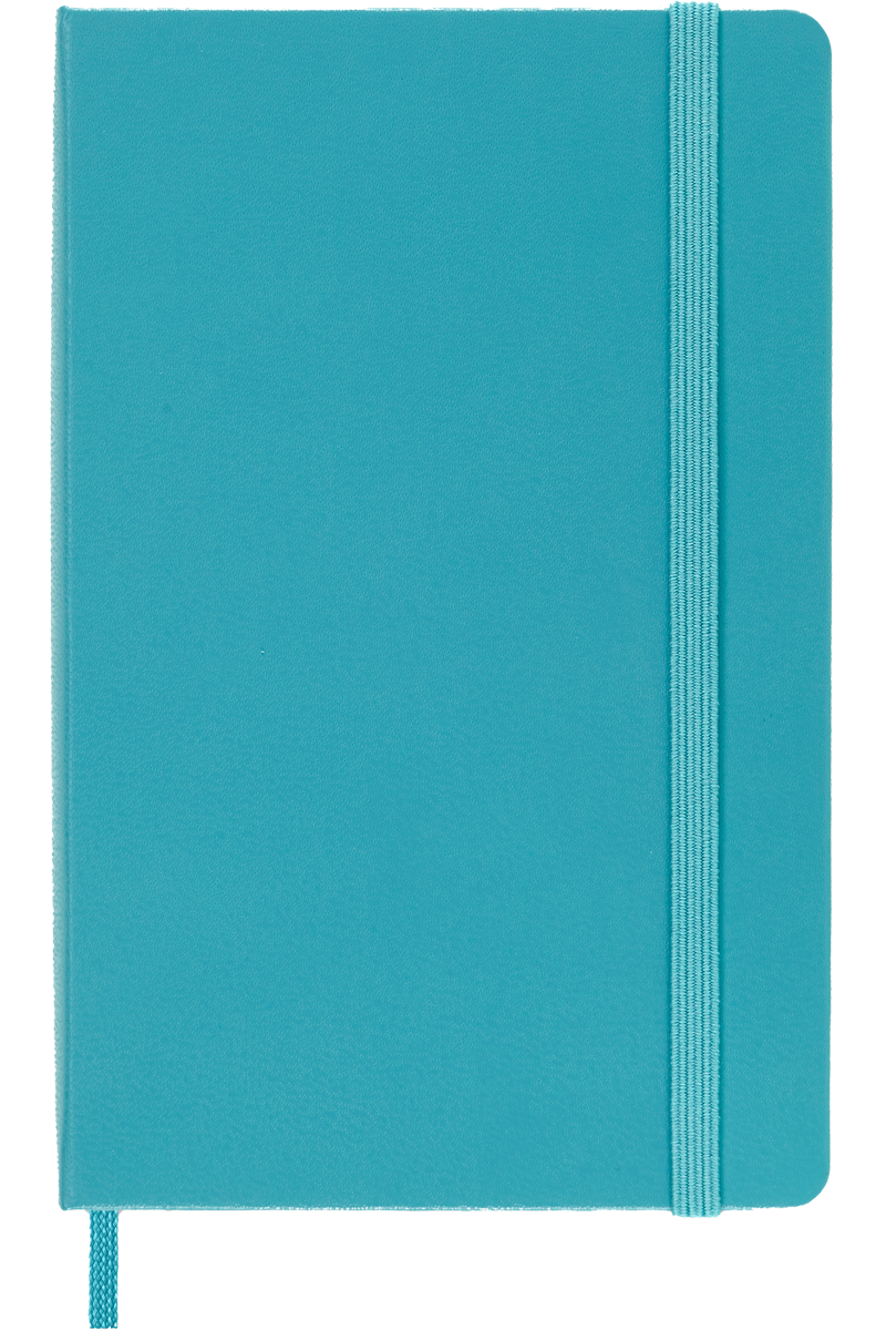 Cuaderno Clásico - Tapa dura - Pocket - Azul arrecife - De rayas