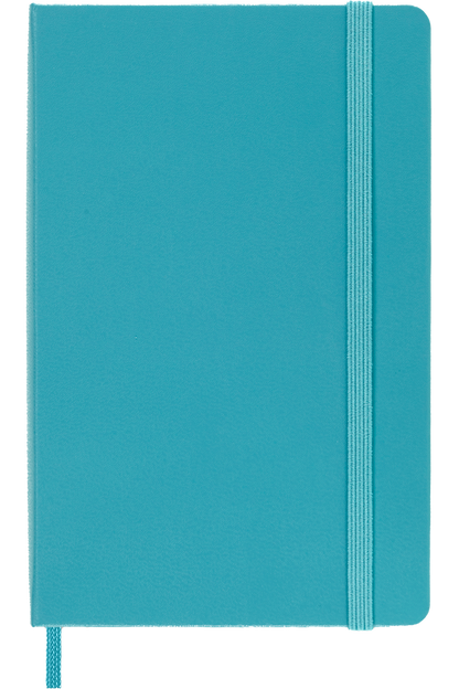 Cuaderno Clásico - Tapa dura - Pocket - Azul arrecife - De rayas