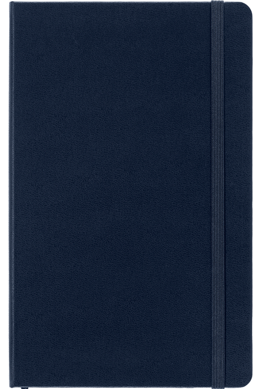 Cuaderno Clásico - Tapa Dura - Large - Azul Zafiro - De puntos