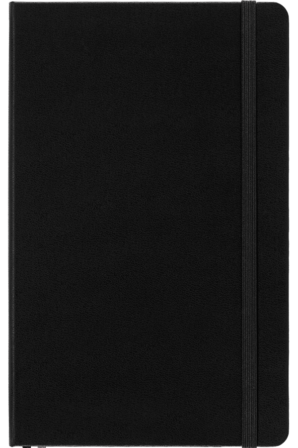Cuaderno Clásico expanded - Tapa Dura - Large - Negro - De rayas
