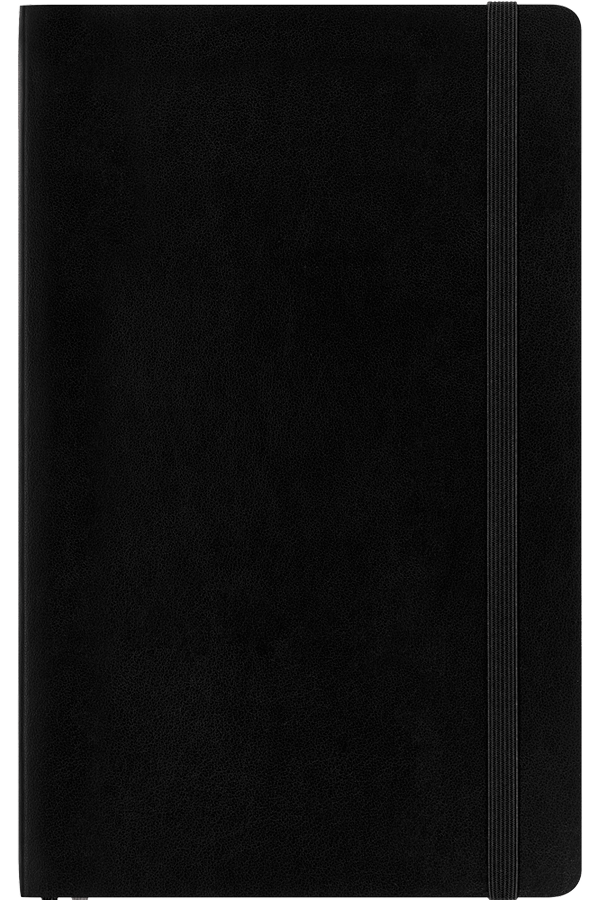 Cuaderno Clásico expanded - Tapa Blanda - Large - Negro - De rayas