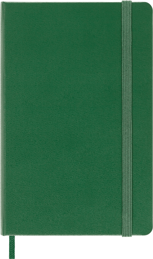 Cuaderno Clásico - Tapa dura - Pocket - Verde mirto - Lisa