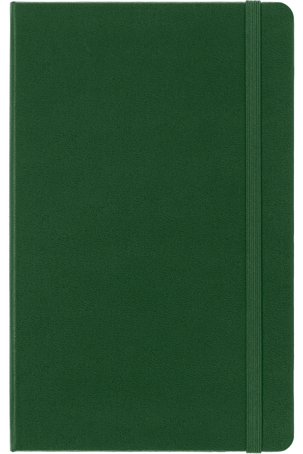 Cuaderno Clásico - Tapa Dura - Large - Verde mirto - De rayas