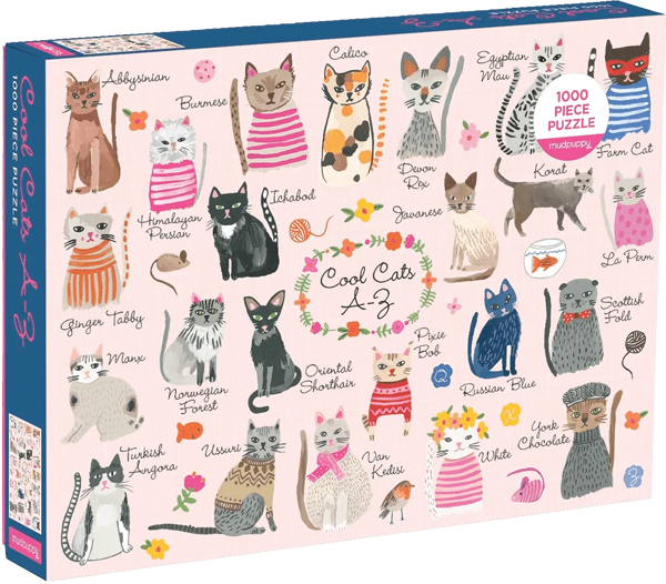 Puzzle Cool Cats A-Z (1000 piezas)