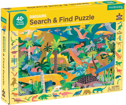 Puzzle Dinosaurs. Search & Find (64 piezas)