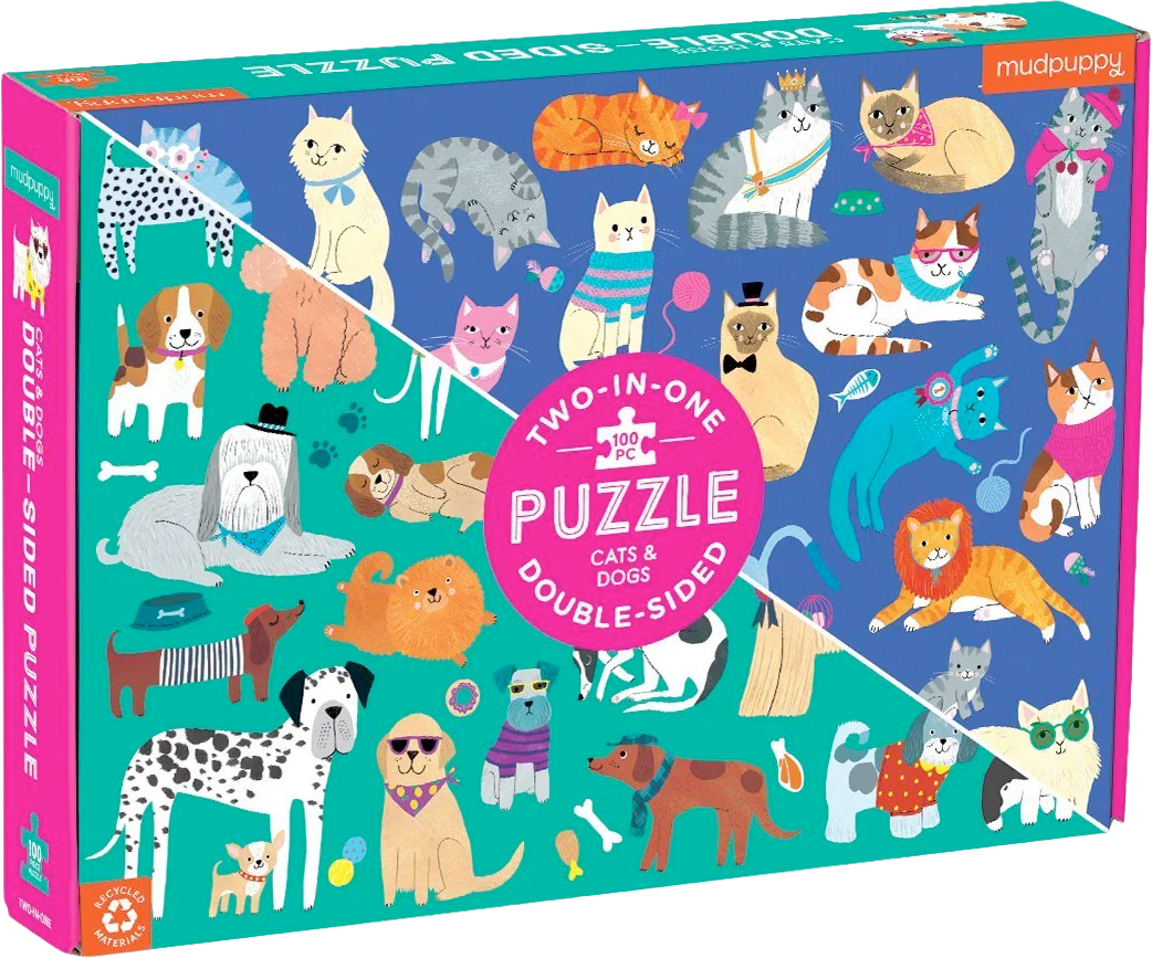 Puzzle Gatos & Perros (100 piezas)