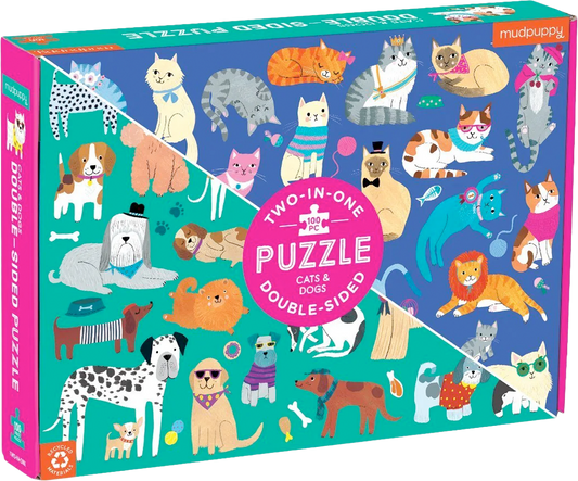 Puzzle Gatos & Perros (100 piezas)