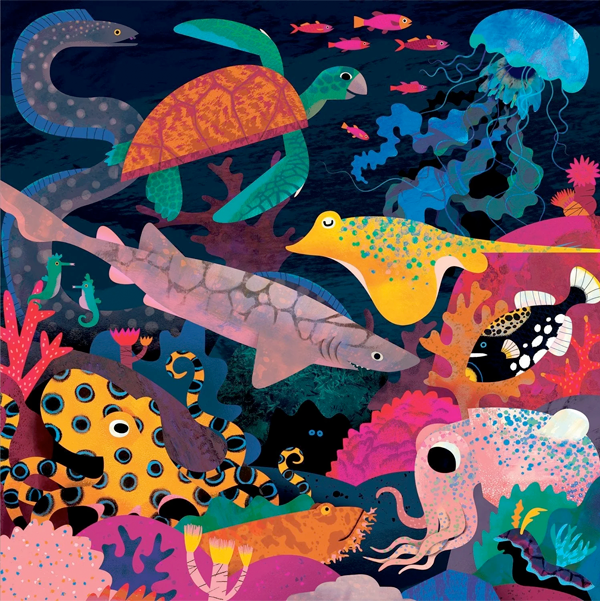 Puzzle Ocean Illuminated (500 piezas) Brilla en la oscuridad