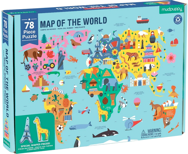 Puzzle Map of the World (78 piezas)