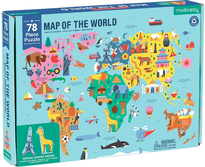 Puzzle Map of the World (78 piezas)