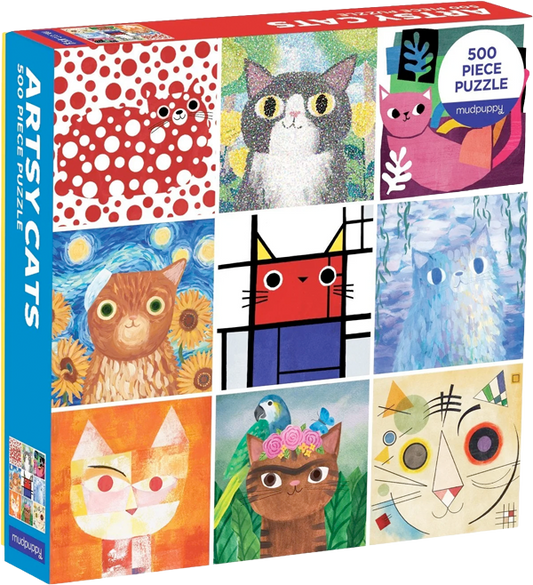 Puzzle Artsy Cats (500 piezas)