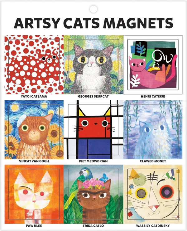 Artsy Cats Magnets