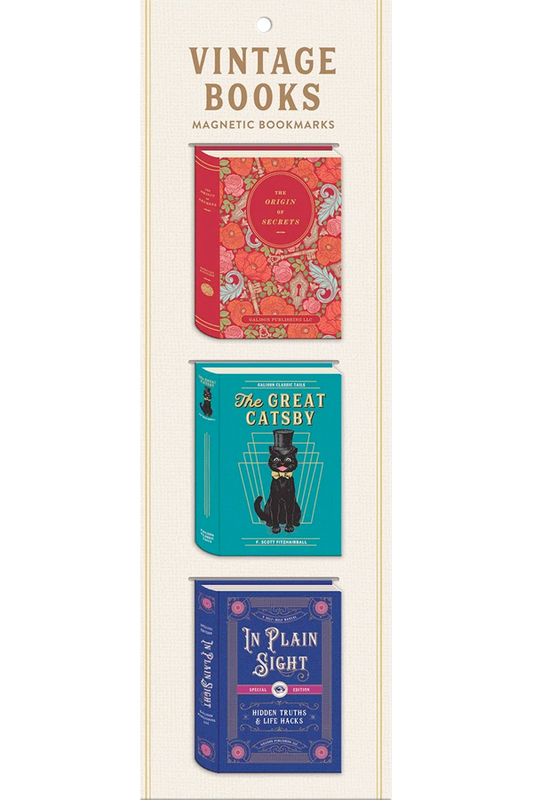 Marcapáginas Vintage Books Shaped. Set de 3