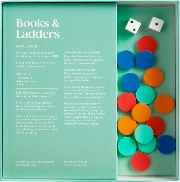 Juego de mesa Libros y escaleras