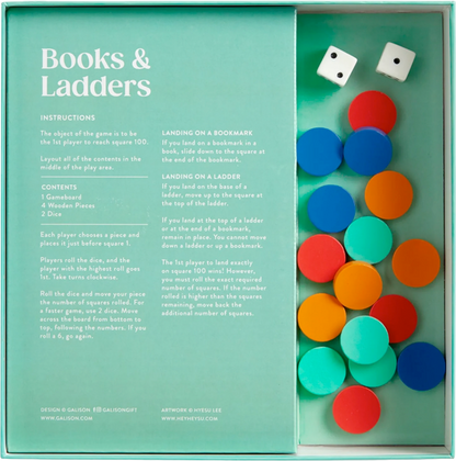 Juego de mesa Libros y escaleras