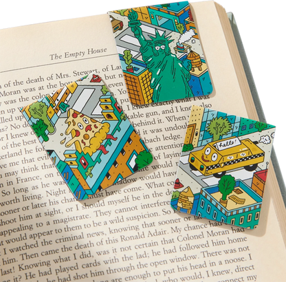 Marcapáginas Life In The Big Apple. Set de 3