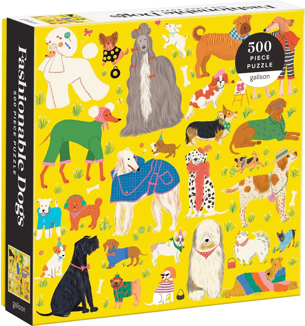 Puzzle Fashionable Dogs (500 piezas)