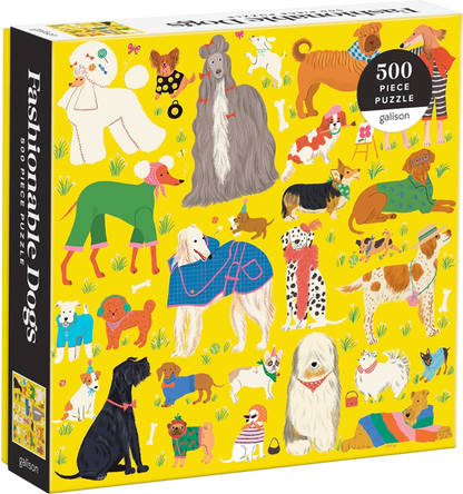Puzzle Fashionable Dogs (500 piezas)