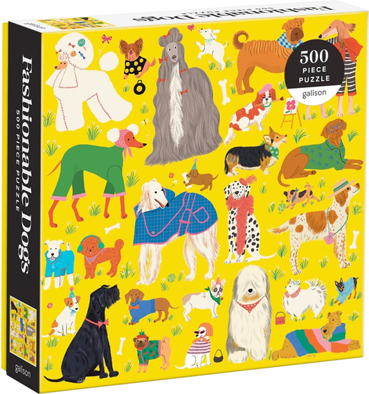 Puzzle Fashionable Dogs (500 piezas)