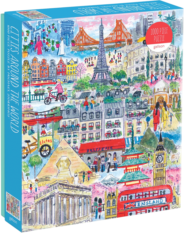 Puzzle Michael Storrings Cities Around the World (1000 piezas)