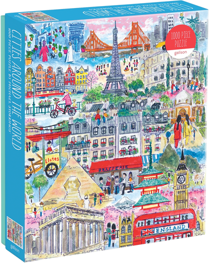 Puzzle Michael Storrings Cities Around the World (1000 piezas)
