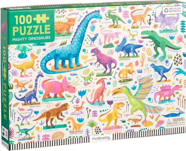 Puzzle Mighty Dinosaurs (100 piezas)