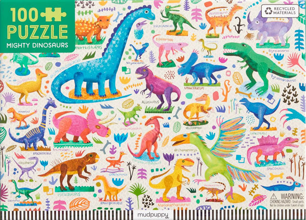 Puzzle Mighty Dinosaurs (100 piezas)