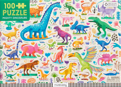 Puzzle Mighty Dinosaurs (100 piezas)