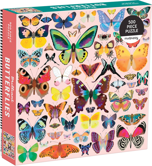 Puzzle Brilliant Butterflies (500 piezas)