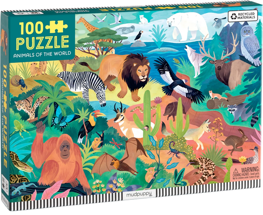 Puzzle Animales del mundo (100 piezas)