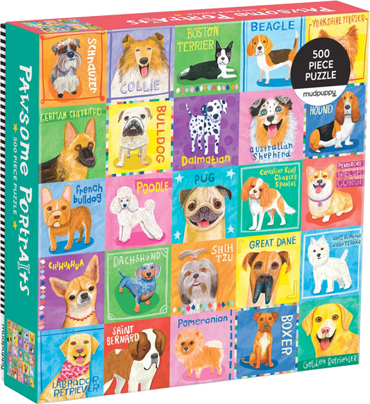 Puzzle Pawsome Portraits (500 piezas) Retratos impresionantes