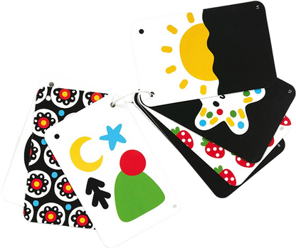 Tarjetas de alto contraste para bebés 0M+, 3M+