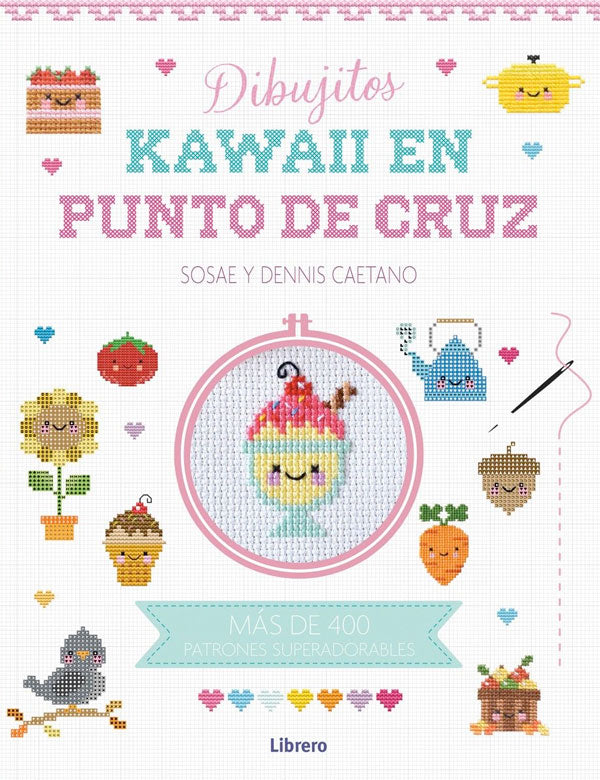 Dibujitos kawaii en punto de cruz
