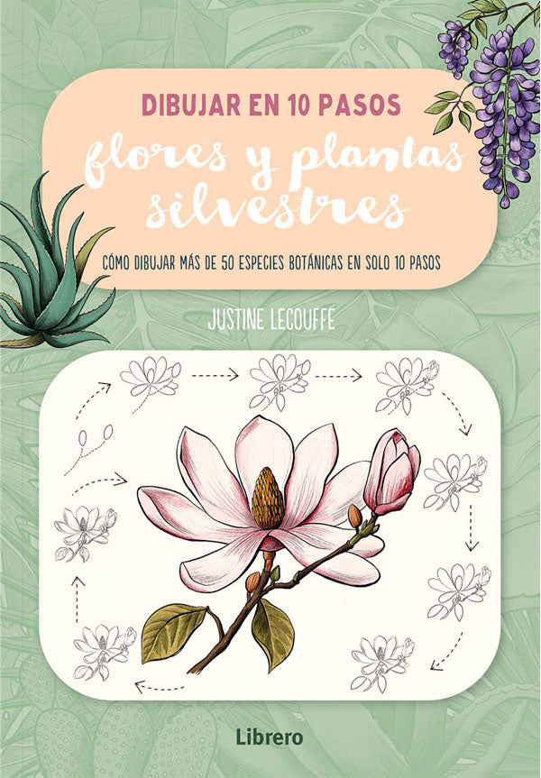 Dibujar en 10 pasos flores y plantas silvestres