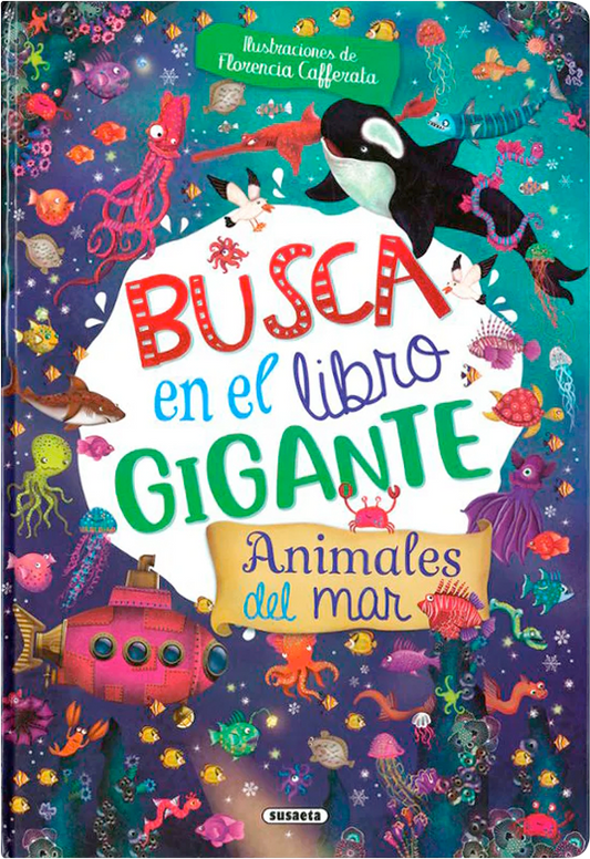 Busca en el libro gigante. Animales del mar