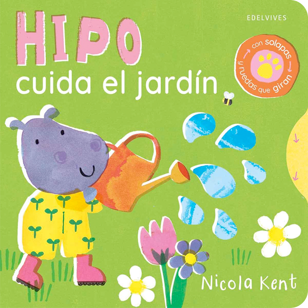Hipo cuida el jardín