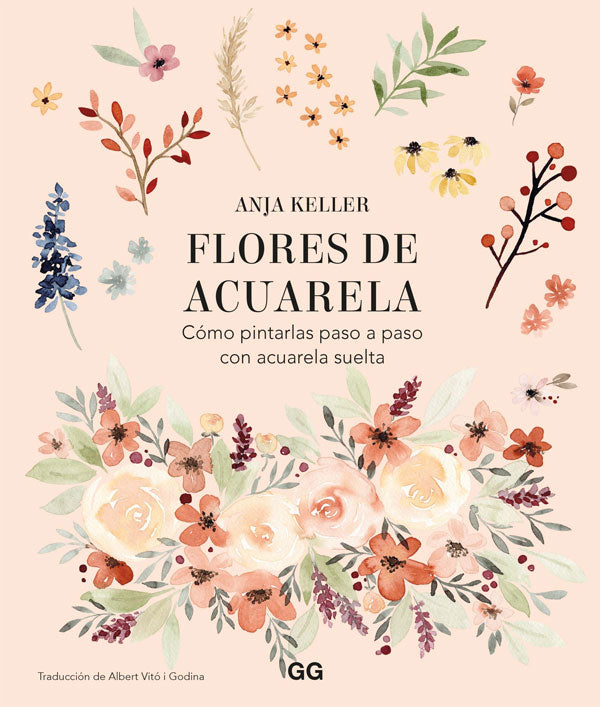 Flores de acuarela. Cómo pintarlas paso a paso con acuarela suelta
