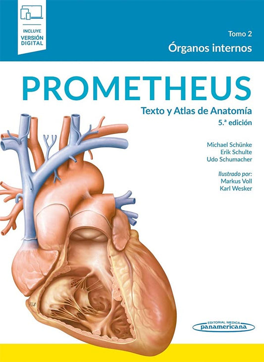 Prometheus. Texto y atlas de anatomía 5ª Ed. Tomo 2: Organos internos