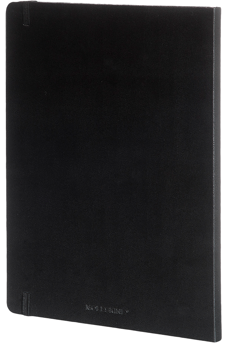 Cuaderno Clásico - Tapa dura - XL - Negro - De rayas