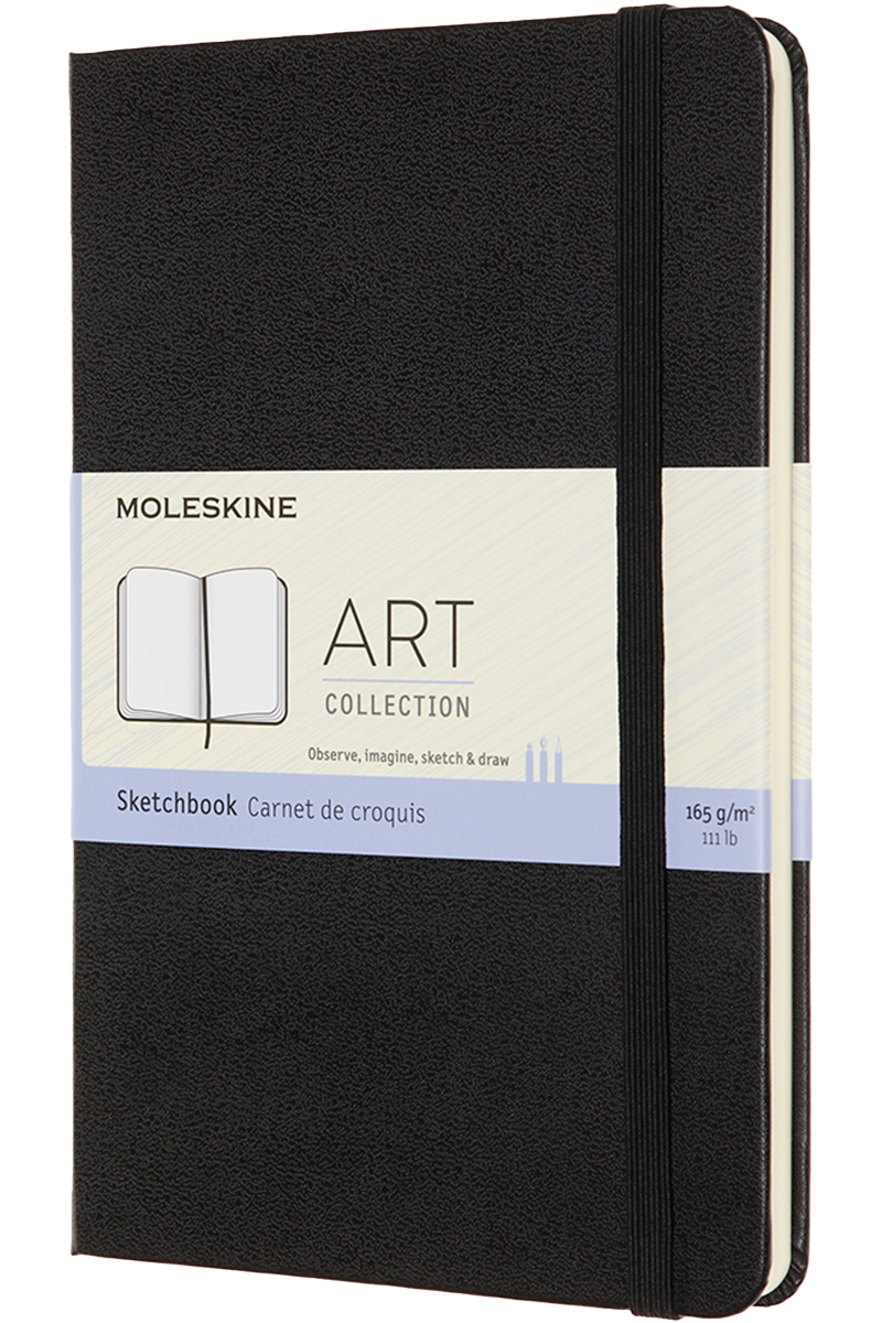 Cuaderno para dibujo - Tapa dura - Pocket - Negro