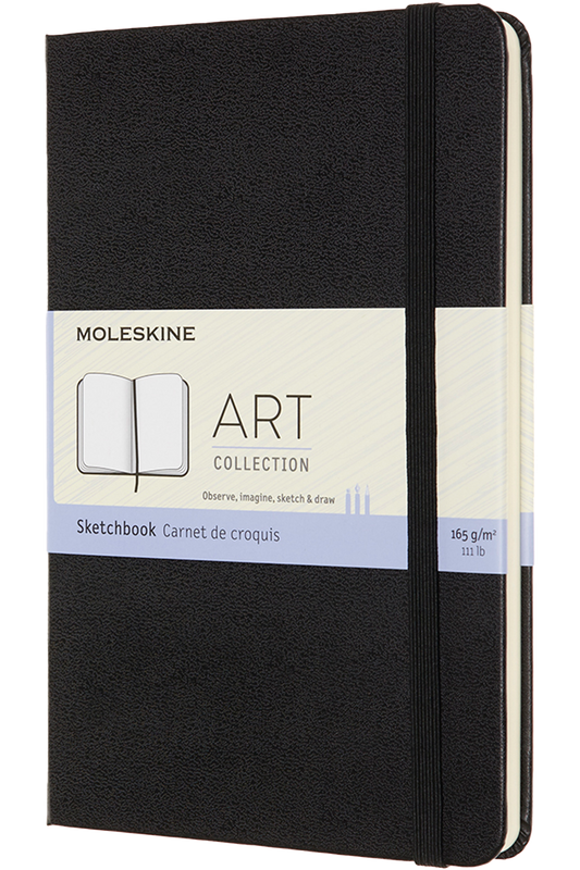 Cuaderno para dibujo - Tapa dura - Pocket - Negro